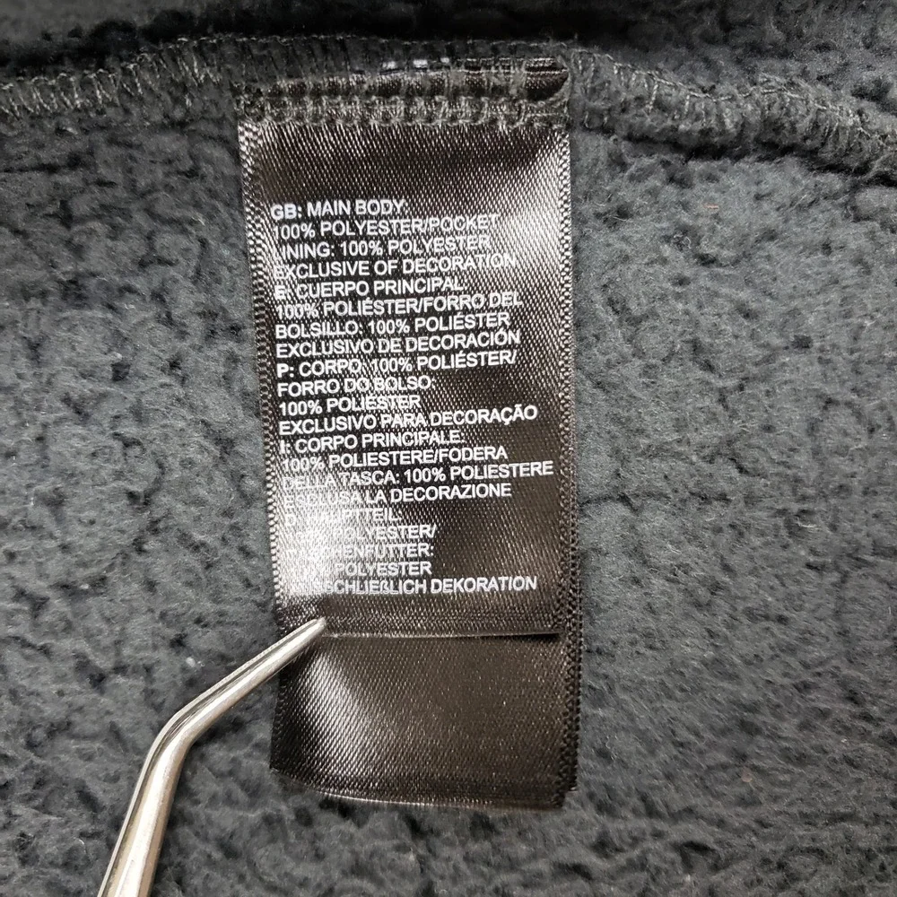 The North Face Boys Campshire Full Zip Sherpa Fleece Jacket Grey L 14/16
